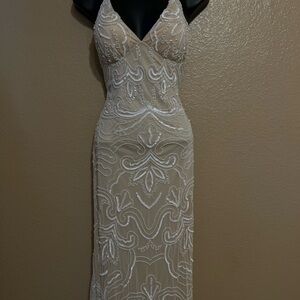 Elegant Beaded Evening Gown